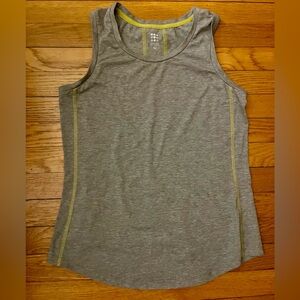 Title Nine Gray Tank Top with Yellow Accents